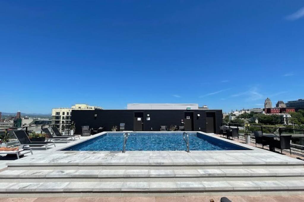 Condo Chic, Centre-Ville Piscine, Terrasse, Gym Québec Dış mekan fotoğraf